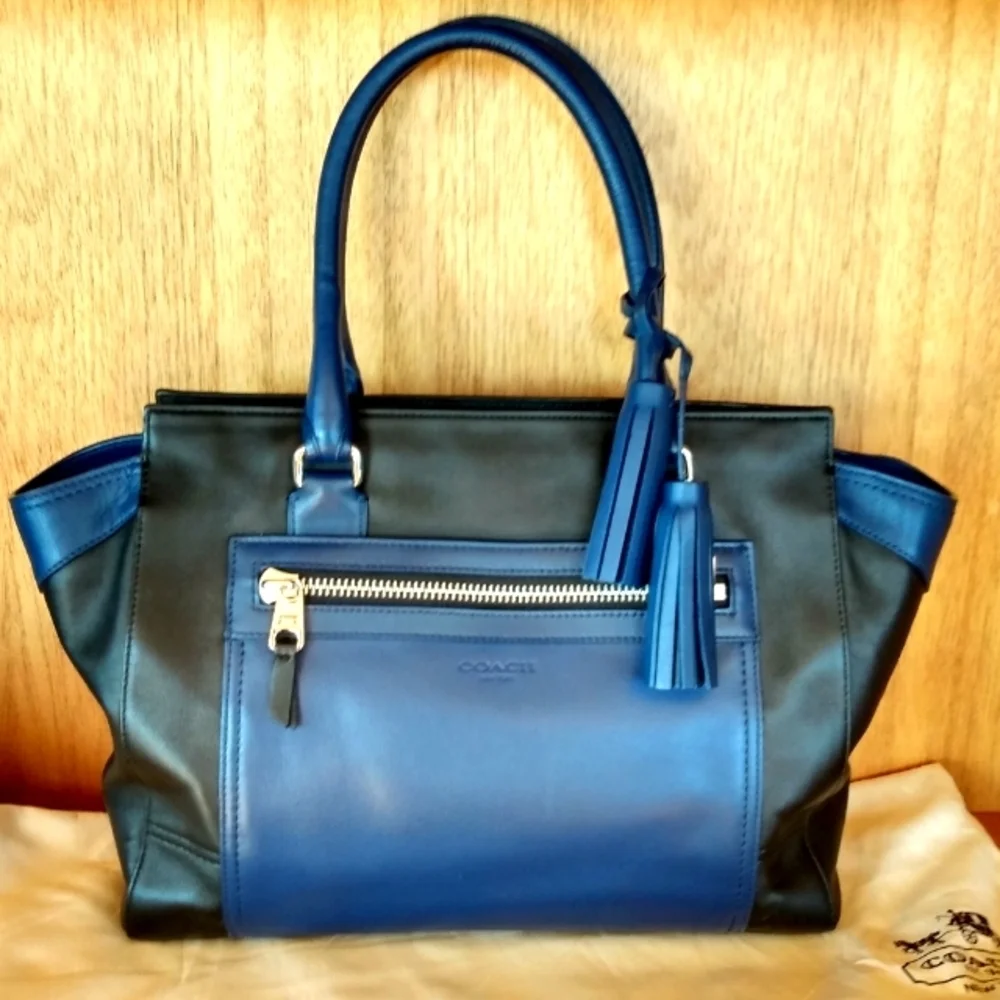 New, Coach Legacy Colorblock Candace Carryall - Picture 15 of 15